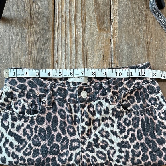 PacSun Pink and Black Animal Print Jeans - Picture 7 of 7